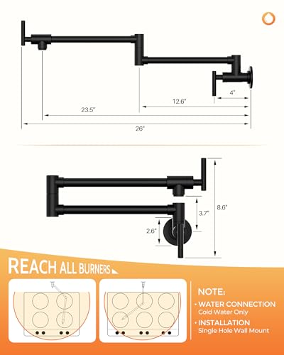 Robinet de cuisine pliant au design moderne noir pour sublimer votre espace de cuisson - 4