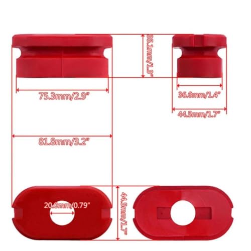 Bagues de support moteur anti-bruit insert dogbone résistant pour MK4 - 2