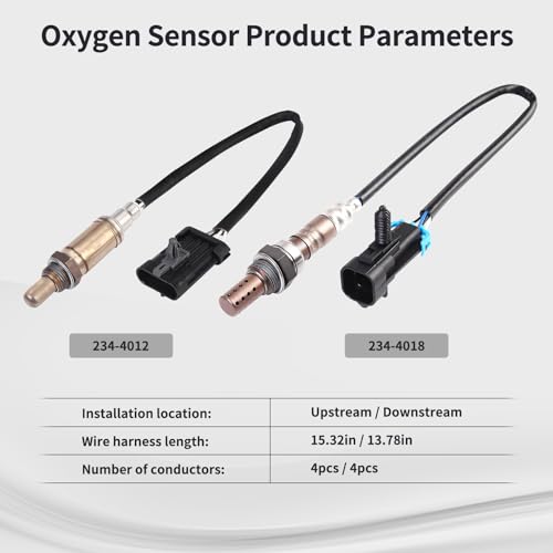 Sensor de Oxígeno para Chevrolet y GMC 4 Piezas miniatura 3