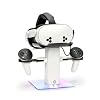 Charging Dock for MetaQuest 3S, Vertical Charging Stand, Compatible for Quest 3S/Quest 3/Quest 2 VR Controller Holder White