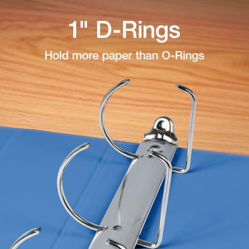 Image of Oxford 1 Inch 3 Ring Binders, 4 Pack, Assorted Colors, Holds 240 Sheets