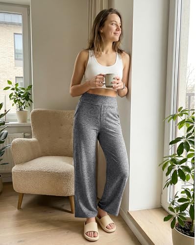 Image of G4Free EverGoing Wide Leg Ankle Pants for Petite Women with Pockets Stretch
