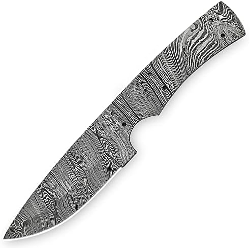 ColdLand Knives | Damascus Steel Full Tang Blank Blade for Knife Making Supplies SB42
