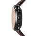 Fossil Men's Commuter Stainless Steel and Leather Hybrid Smartwatch, Color: Black, Brown (Model: FTW1149)