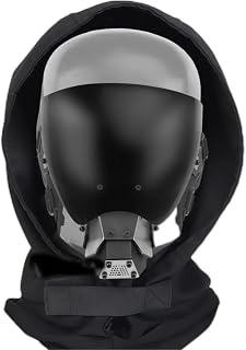 Cyberpunk Helmet Mask,Techwear Futuristic Masks，Halloween Balafara mask，with Removable Anti-Fog Lenses Extended Interfaces