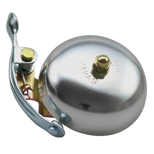 CRANE Bell Co. Cykelringklocka Suzu W Steel Band Mount, silver matt, CR-SZSB-SL