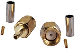 1x RP-SMA Plug Female Crimp Coaxial Connector for LMR100 RG174 RG316 Cable