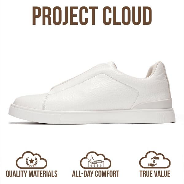 Project Cloud Men Sneakers – Memory Foam Insole Mens Shoes – Lightweight & Non Slip Casual Shoes for Men – Everyday Slip On Mens Sneakers (Hudson)3