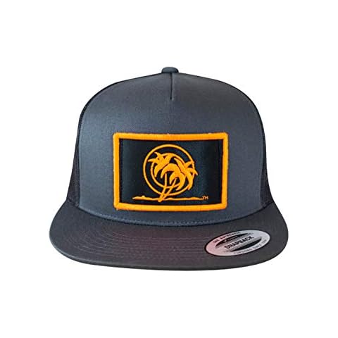 Classic Palm Patch Neon Orange - 6006 Snapback Trucker Baseball Hat Cover