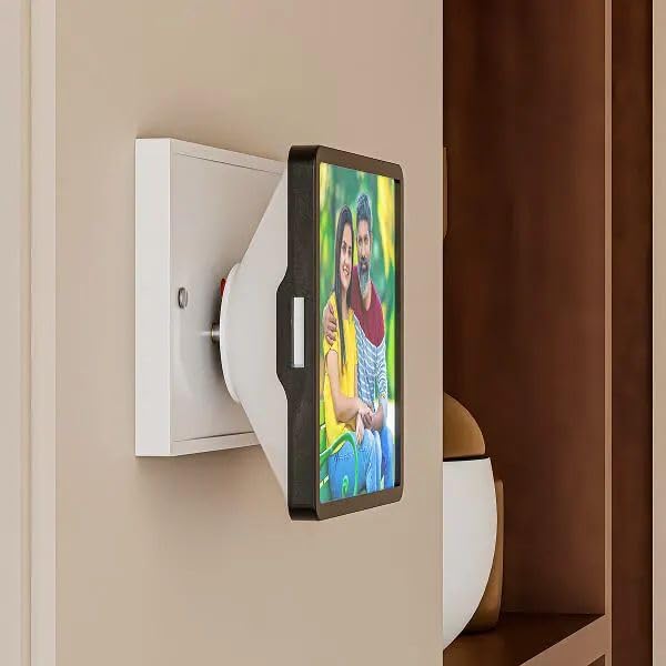 Image of Custom LED Light Switch Cover with Photo Frame, Square Wall Mount Display Panel, Decorative Switch Plate, Home Decor