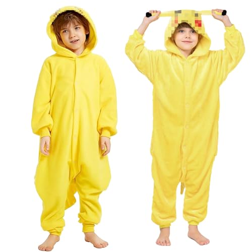 LXWINNER Unisex Jumpsuits, Tier Flanell Strampler Overall, Unisex Erwachsene Kinder Pyjamas Jumpsuit, Cartoon Kostüm Onesie Jumpsuit Tier Relax Kostuem Pyjama Halloween Schlafanzug Cosplay