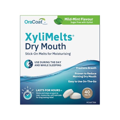 XyliMelts OraCoat Dry Mouth, Mild-Mint, 40 Melts