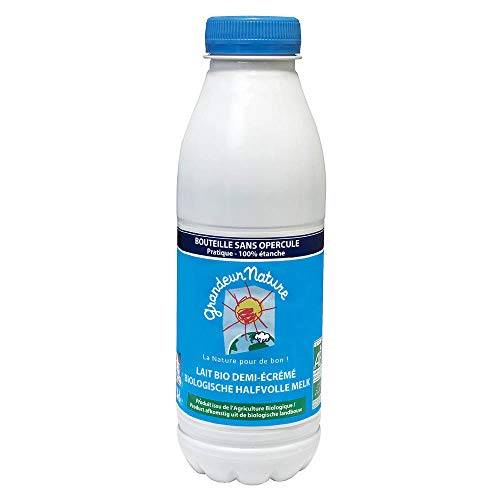  Grandeur Nature - Lait 1/2 Écrémé Bio UHT 50cl