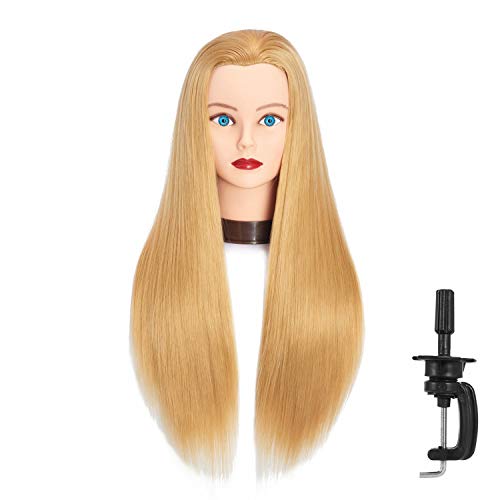 Tête de mannequin cheveux longs synthétiques Headfix contre le manque de longueur