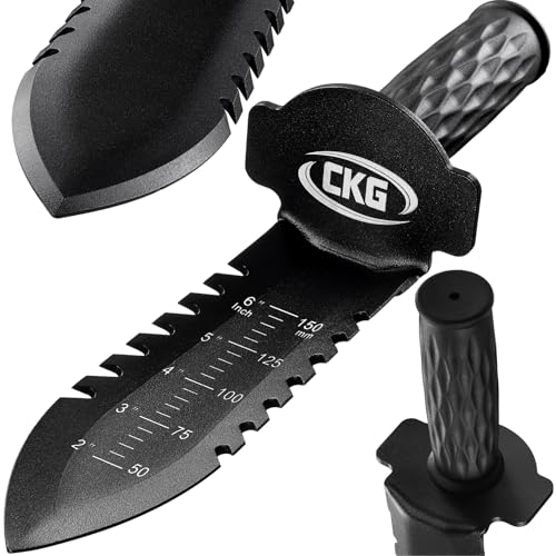 CKG Metal Detecting Shovel with Double Serrated Edge