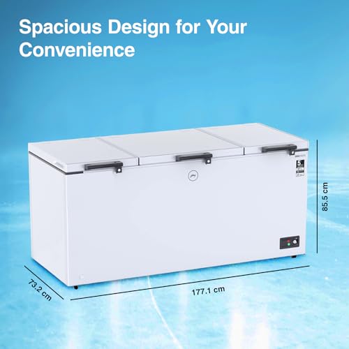 Image of Godrej 600 L Triple Door Convertible Deep Freezer (DH EPenta 625D 41 CMFH3M Rw, White, Pentacool Technology)