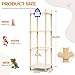 Large Stuffed Animal Storage & Toy Organizer, 3 Layers 54 in Wooden Cute Zoo Toy Holder Natural Pine Plushies with Elastic Bands & Mesh Net Space aving Design for Toddler Rooms, Playrooms & Bedrooms
