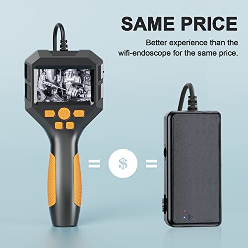 Industrielles Endoskop, 2.8 Zoll IPS Bildschirm Digitale Boroskop-Inspektionskamera 1080P HD mit...