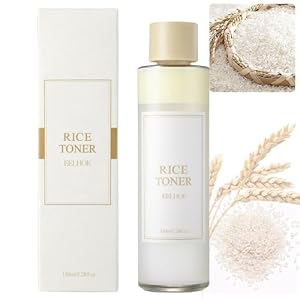 Rice Water Toner, 150ml Natural Moisturizer Glow Essence, Hydrating & Moisturizing Rice Extract for Deep Face Hydration