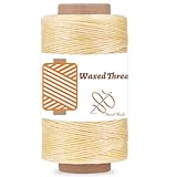 Qmnnma Waxed Thread 284 Yards, 150D Leather Sewing Waxed Thread Cord for Beginners Leather Craft DIY Bags Wallets, Shoe Repairing, Jewelry Making