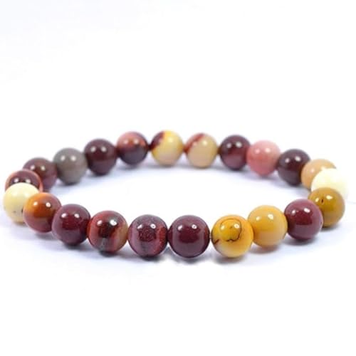 DCE AAA+ Mookaite Jasper Bracelet Radiant Beauty and Self-Confidence Handmade Gemstone 8mm Beaded Crytsal Bracelet Jasper for Men Women by Dazzling Crystal Exports