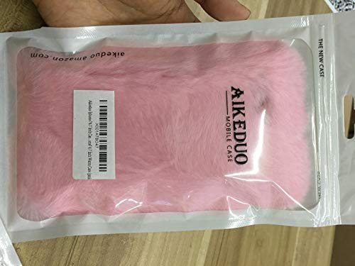 Aikeduo For Iphone 7/8 4.7 Inch Case, Handmade Bling Crystal Rhinestone Case Cover For Iphone 7 Fur Case Warm Case (Pink) #TOP4