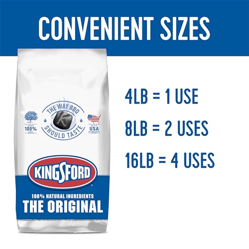 Kingsford 32071 Original Charcoal Briquettes, 8 lb, Black