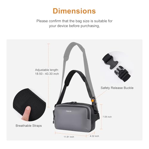 Bolso Camera MOSISO para DSLR y Mirrorless, Negro y Gris miniatura 6