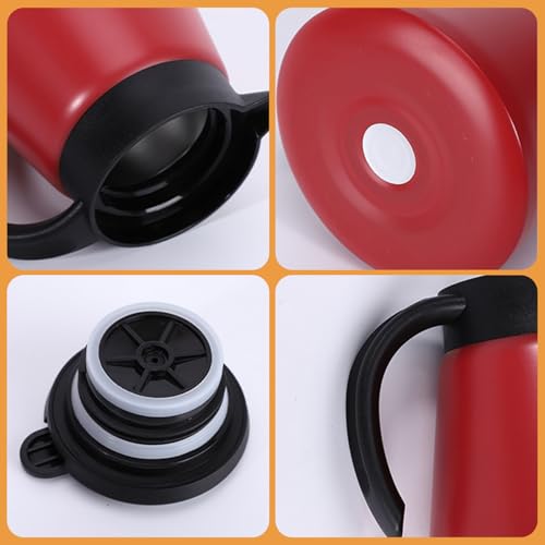 Café térmico sin derrames: jarra de vacío de 880 ml en acero inoxidable con manija ergonómica 5