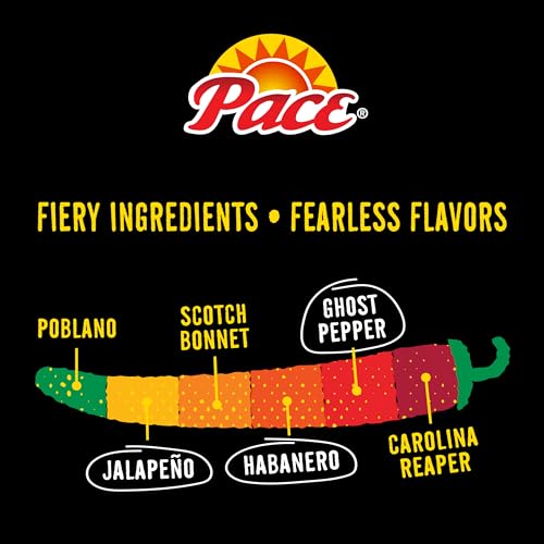 Image of Pace Ghost Pepper Habanero Extra Hot Salsa, 16 oz Jar (Pack of 2)