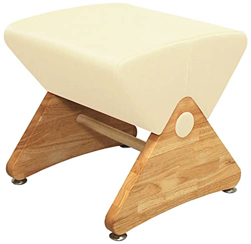 モナディー スツール WAS 幅43x奥行43.5x高さ43p 合皮:ホワイト 日本製 多目的使用の座面形状 WAS01SC-L17/ABS