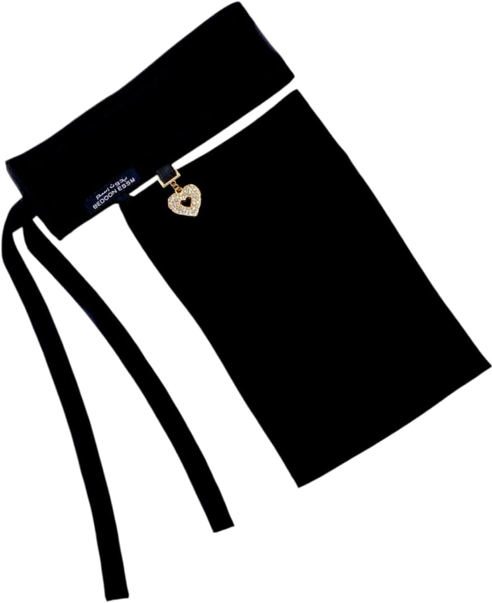 Women Black Heavy Canvas Hijab Niqab with Nose Pis | Bedoon Prince Dubai Abaya Burkha Latest Style Saudi Naqaab | Islamic Wear for Muslim Women & Girls