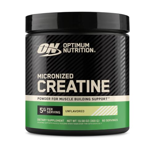 Optimum Nutrition Creatina Monohidratada Micronizada em Pó Sem Sabor 300g Pote Suplemento Alimentar Esportivo