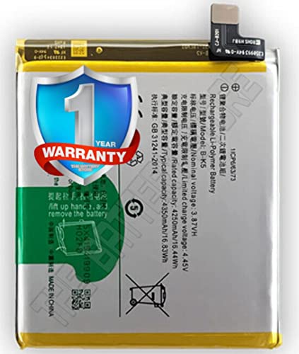 Image of THE BATTERY STORE Original Battery for Vivo X30 / X30 Pro /B-K5 Battery with 1 Year Warranty and high Capacity Battery Backup.(for VIVO B-K5)