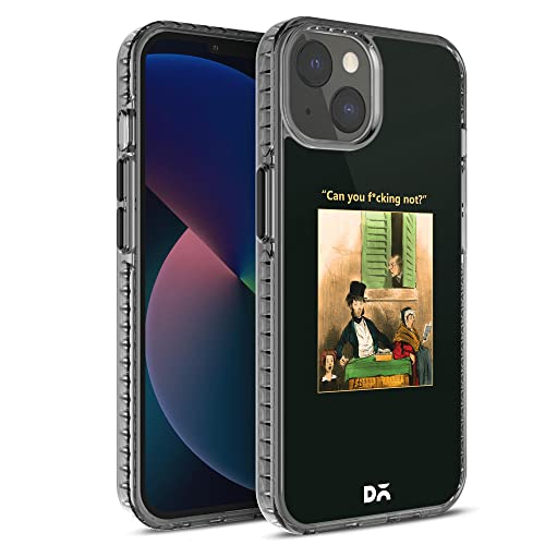 Image of DailyObjects Polycarbonate Mobile Phone Case For Iphone 13 | Printed Can You Not Stride 2.0 Slim Back Cover | Designer Matte Finish | Hard Ultra Protective & Anti Shock, Multicolor