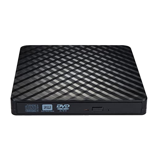 NONDK Unidad de CD DVD Externa, USB 3.0 y Tipo C, Lector de Unidad de CD DVD +/- RW PortáTil, Grabadora de DVD/CD ROM, Regrabadora, Unidad de DVD