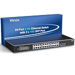 VIMIN – 26-Port 2,5G Unmanaged Netzwerk Switch, 24x 2,5Gbase-T Ether