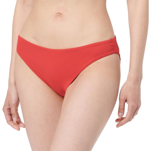 Calvin Klein Women’s Lined Bikini Bottoms, Red (Quaint Berry), M