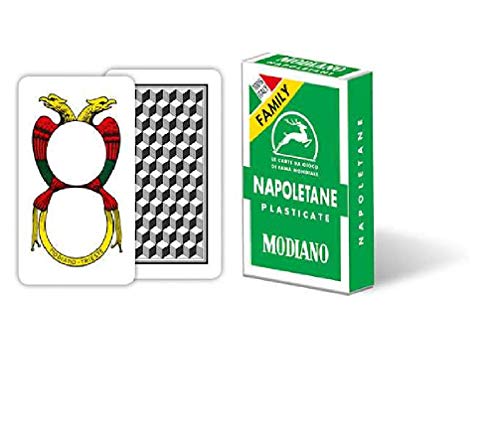 Modiano 300034 Carte Napoletane Family, Verde