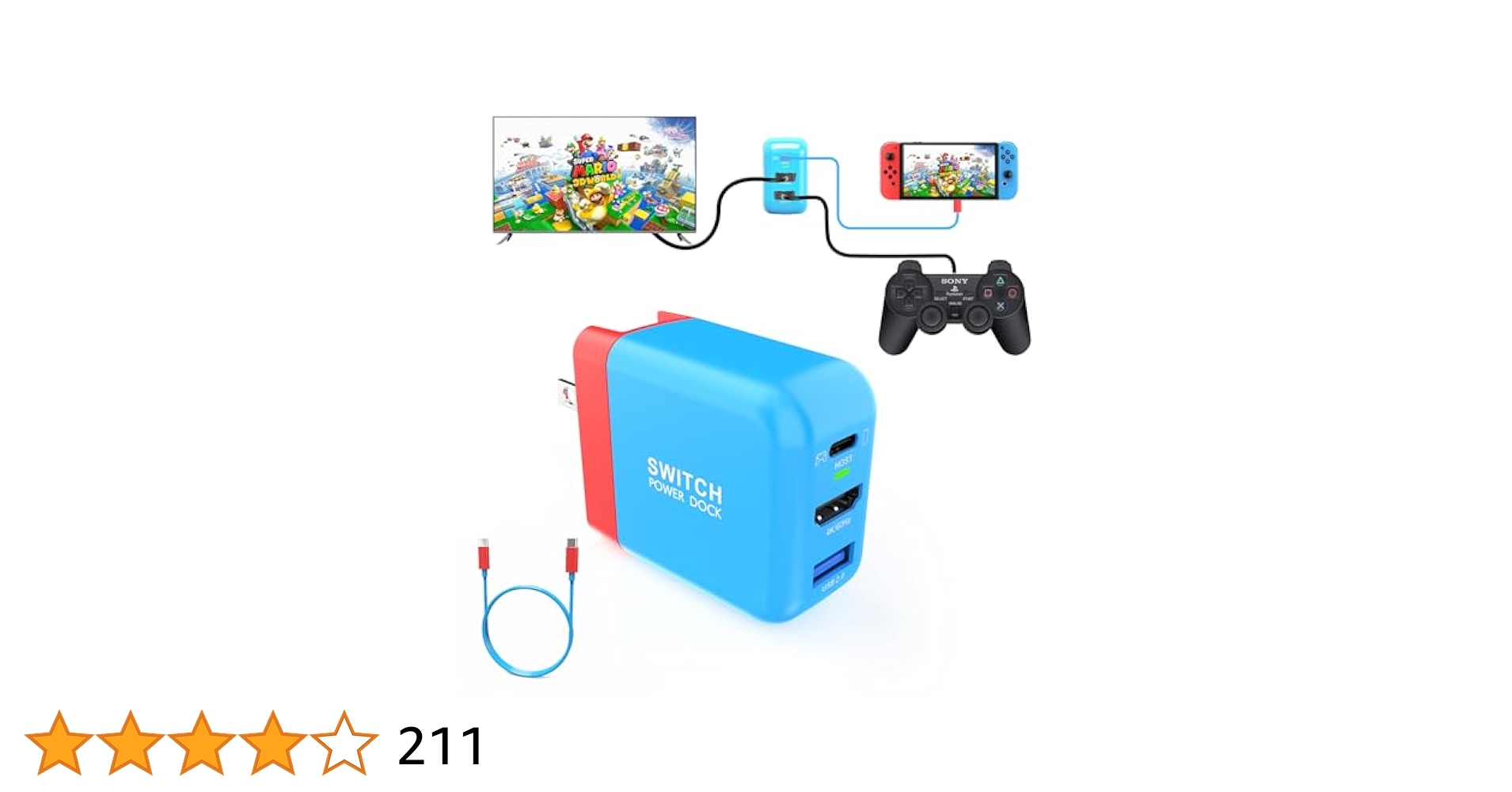 Amazon.co.jp: TreasLin 新型3in1多機 switchドック Type-c充電