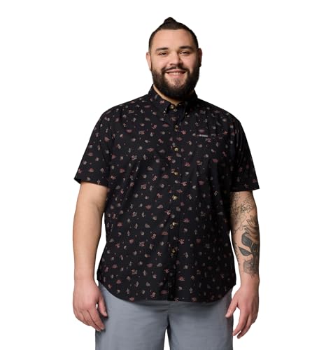 Chemise courte homme Columbia Rapid Rivers grande taille 2X imprimée