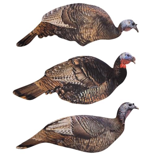 Final Approach Last Strut Turkey Silhouette Decoys, 3 Pack
