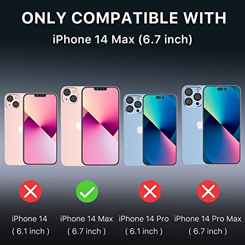 Mybat Pro Stealth Series Phone Case For Iphone 14 Plus Case With Stand 6.7",Support Magnetic Car Mount, Heavy Duty Military Grade Drop Protective Rugged Bumper Armor Covers(Blue) #TOP6