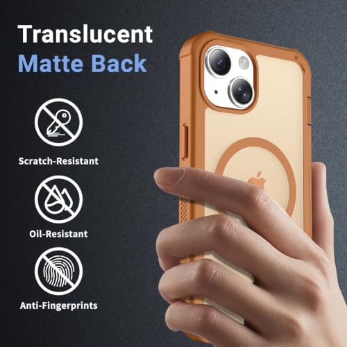 Funda magnética para iPhone 15 compatible con MagSafe y resistente a golpes 5