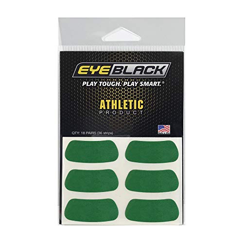 EyeBlack 18 Pairs of Varsity Green