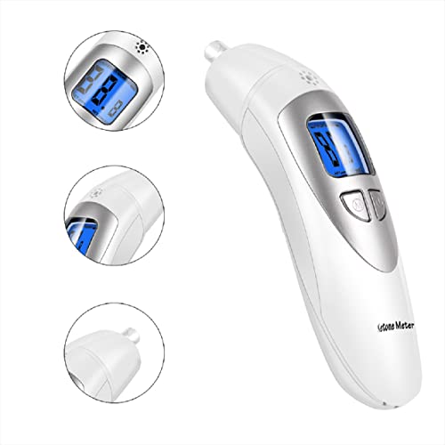 Ketosis Breath Analyzer, Digital Ketone Breathalyzer, Ketosis Testing Kit With 10Pc Mouthpieces (White-1) #TOP5