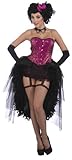Forum Burlesque Collection Lady Carmen Costume, Pink/Black, One Size