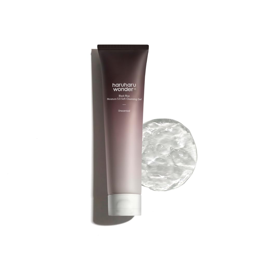 Haruharu Wonder Black Rice Moisture 5.5 Soft Cleansing Gel 100ml Fermented Black Rice Face Wash Foam Cleanser-image-40