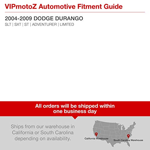 Vipmotoz Dark Smoke Red Lens Factory Style Tail Lights For 2004-2009 Compatible With Dodge Durango Assembly Driver & Passenger Side Pair Set #TOP5