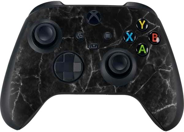 Skinit Decal Gaming Skin Compatible with Xbox Series X Bundle - Black Marble Design